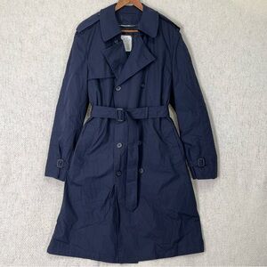 DSCP Blue Trench All Weather Coat and Liner Mens 42L American 8405-01-175-2294
